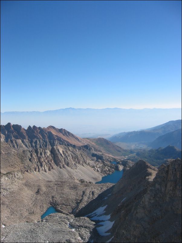 2005-09-04 Lamarck (19) Pano1k Piute Crags and L Lakes